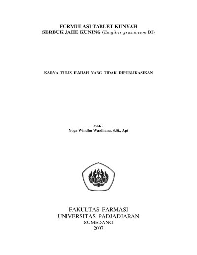 Makalah Tablet Kunyah