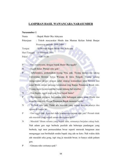 Data hasil wawancara tanggal wawancara : Laporan Hasil Wawancara Kelas Vii 13 Kel