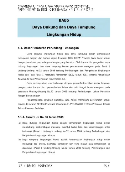 Daya Dukung Lingkungan