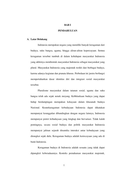 Bab 4 Keragaman Sosial Budaya sebagai Modal Dasar Pembangunan Nasional