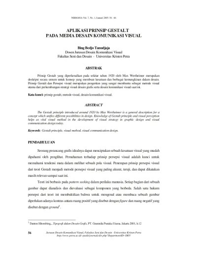 APLIKASI PRINSIP GESTALT PADA MEDIA DESAIN KOMUNIKASI VISUAL