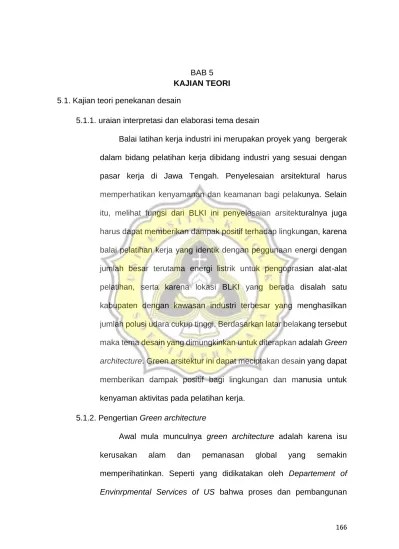 Multi interpretasi dalam karya desain arsitektur. Bab 5 Kajian Teori Uraian Interpretasi Dan Elaborasi Tema Desain