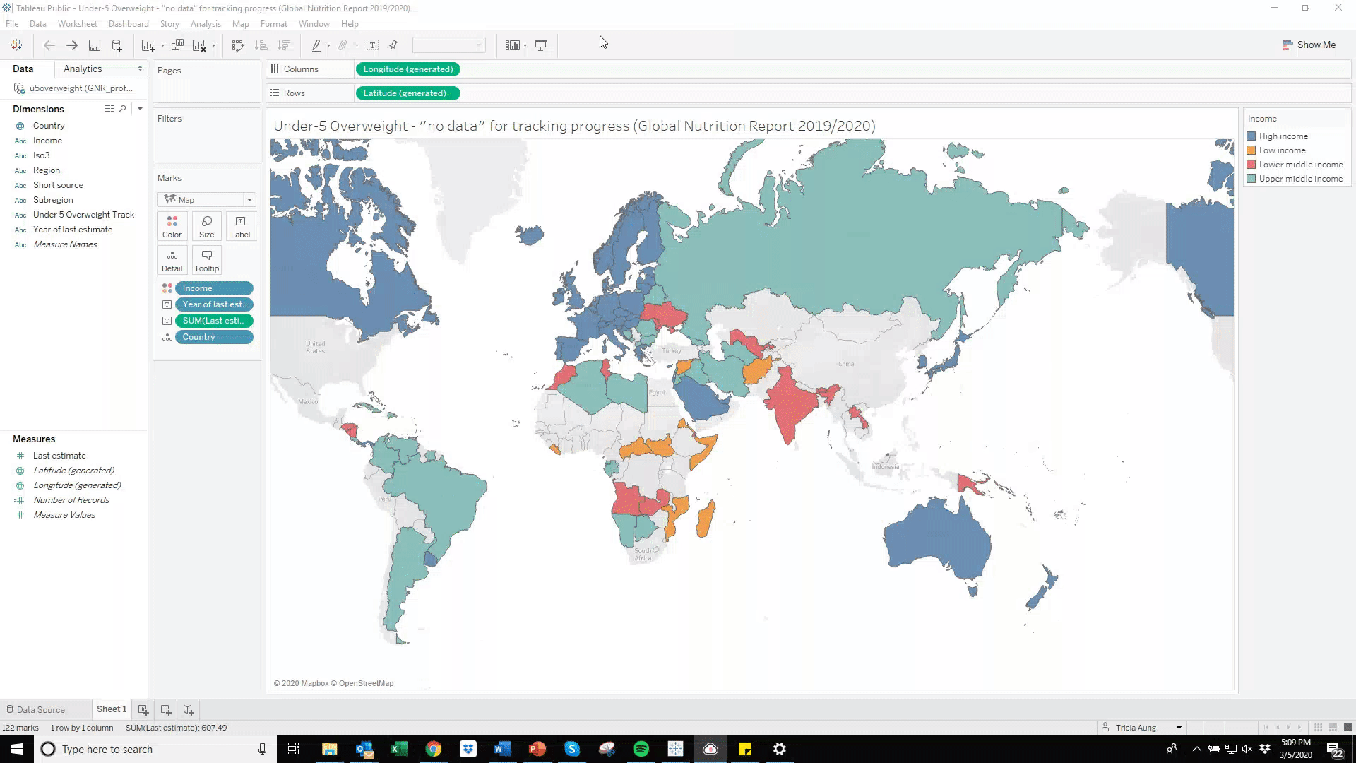 Tableau World Map Visualization Global Map Tableau Tutorial