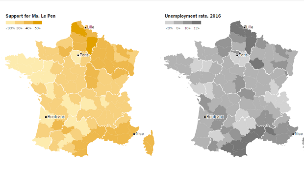 A map legend is a side table or box on a map that shows the meaning of the symbols, shapes, and colors used on the map. Illustrating The French Presidential Election Results Center For Data Innovation
