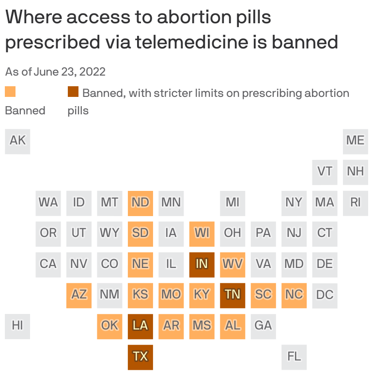Illinois law ensures that abortion is legal for all people. Red States Crack Down On Abortion Pills