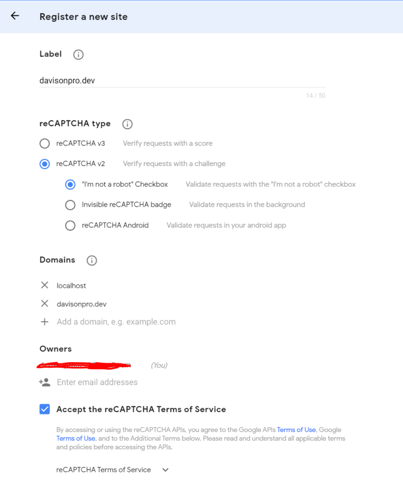 Creating a site key · in the cloud console, go to the recaptcha enterprise page. Integrating Recaptcha With Php Davison Pro