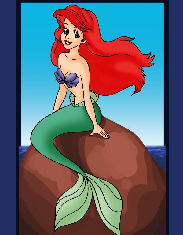 рисовать русалку легко