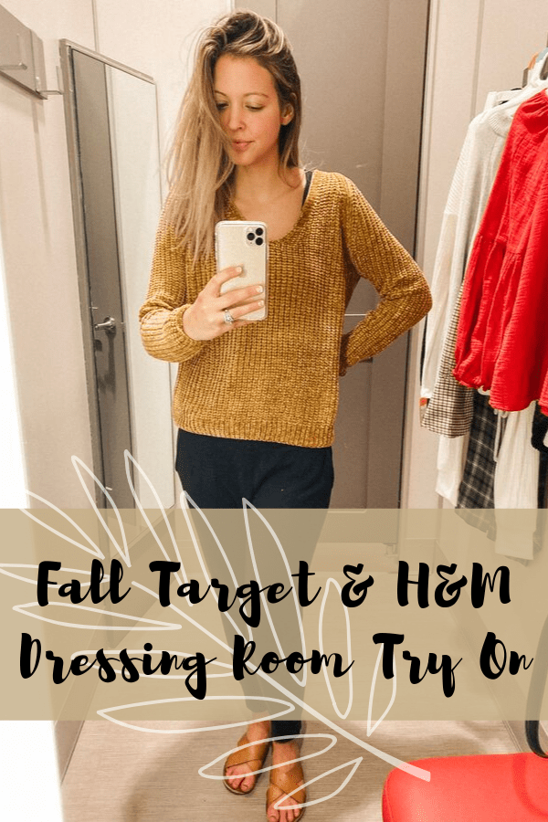 Fall Target & H&M Dressing Room TryOn Days of a Wife