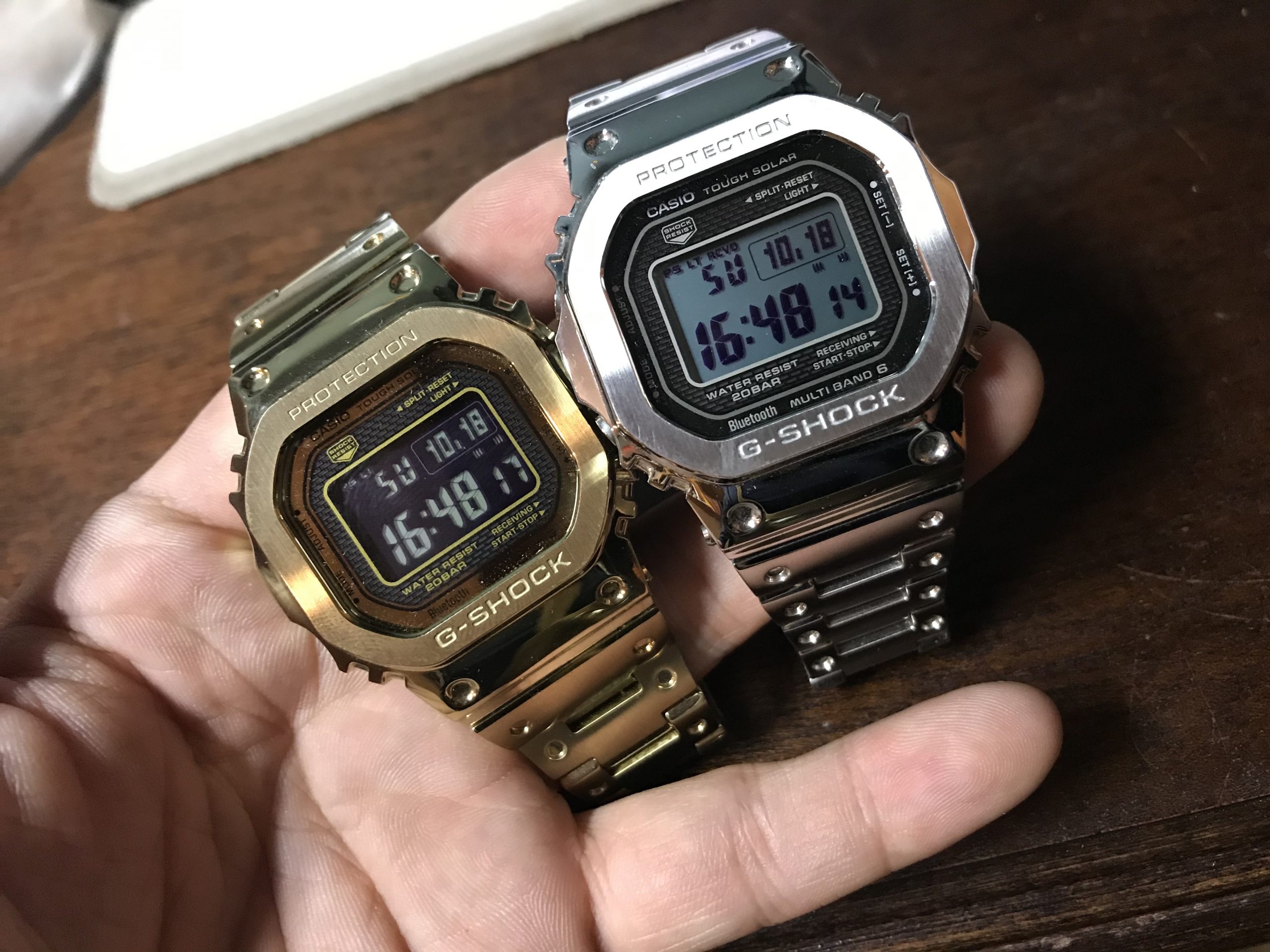 【美品】G-SHOCK GMW-B5000 シルバー