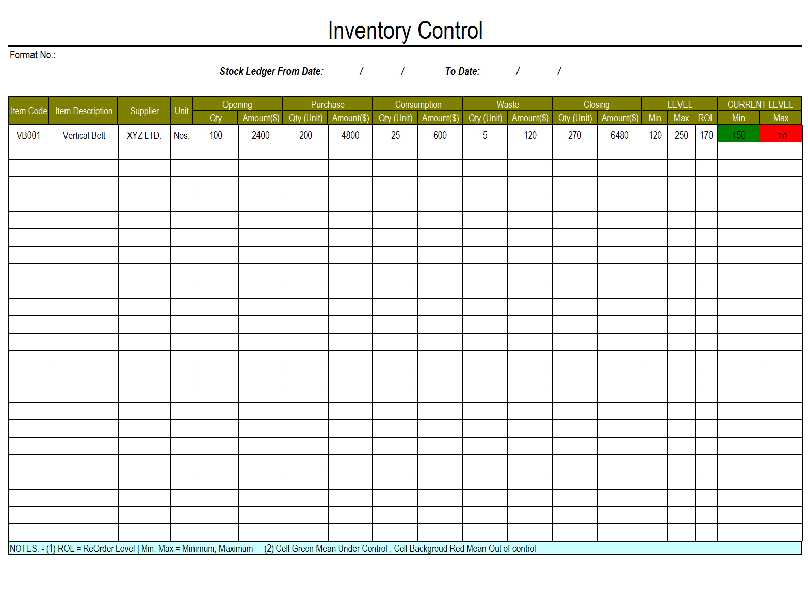 Having a dependable, simple inventory management software app is. Basic Stock Control Spreadsheet within Spreadsheet