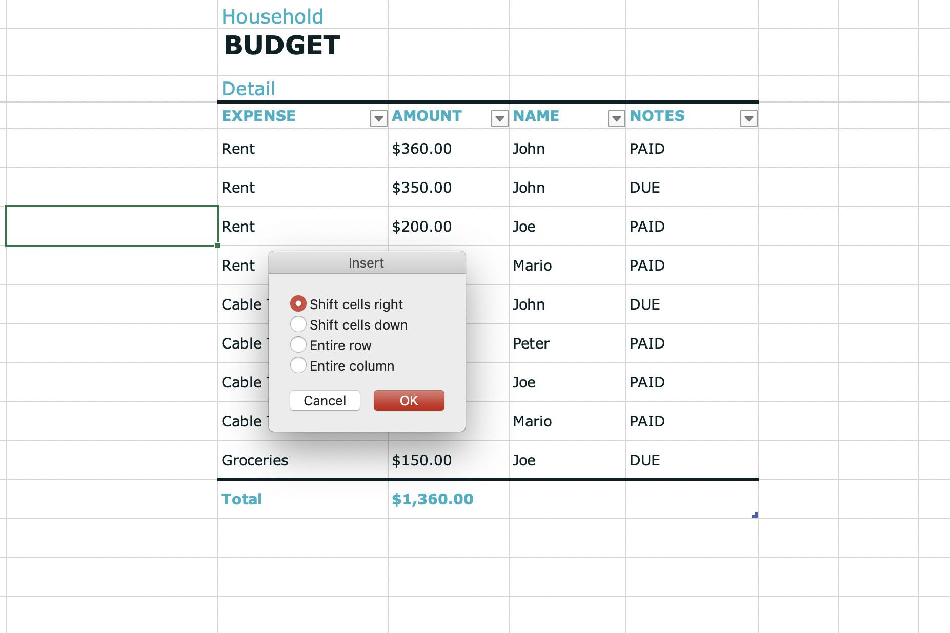 spreadsheet cell definition printable spreadshee