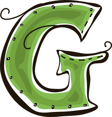 Damit die kinder in der 1. Buchstabe G Aufkleber - TenStickers