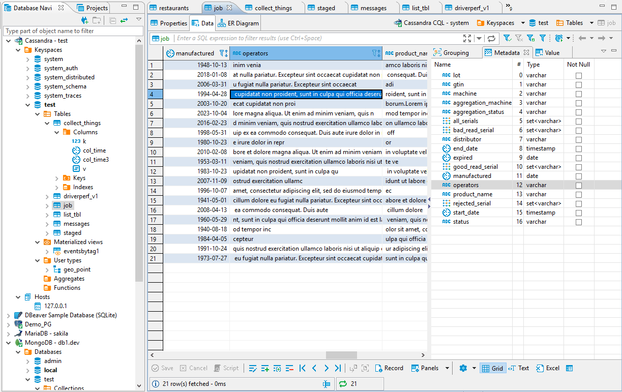 Main Features Dbeaver