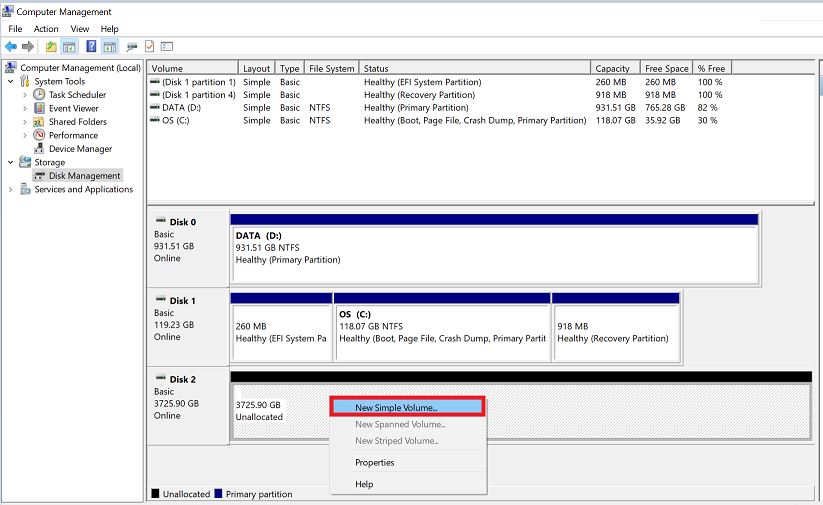 Open diskpart, type in the below commands and press enter key after each. Why Is It That My Hard Disk Can Only Be Allocated To 2tb And The Remaining Capacity Is Displayed As Unallocated Transcend Spezialist Fur Speicher Multimediaprodukte