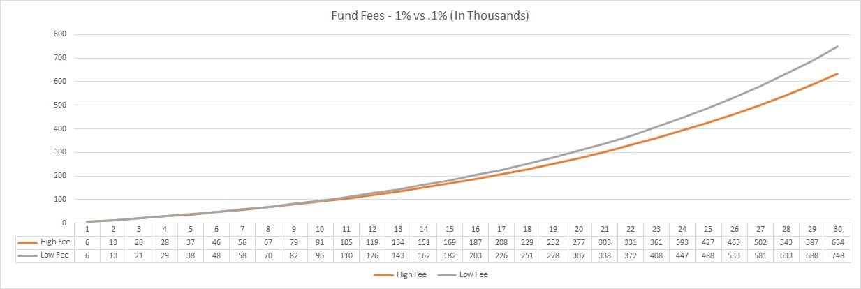 401(k) Fund Fees can derail your retirement. Make sure you look at the fine print!
