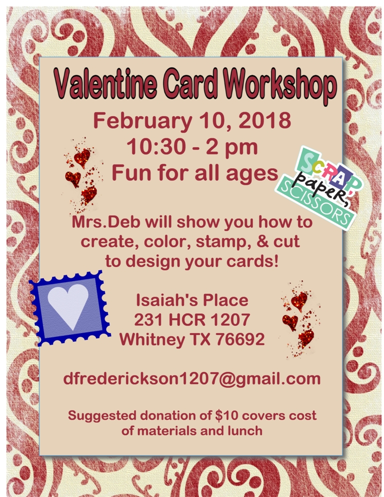 Valentine Card Making Workshop 2/10/18 - Deaf Network of Texas