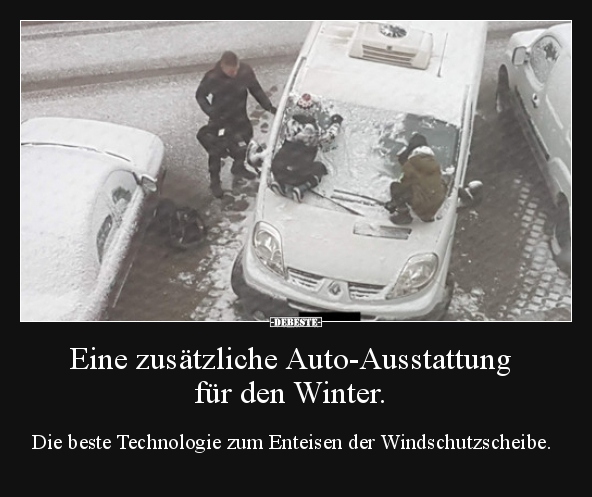 Eine Zusätzliche Auto-Ausstattung Für Den Winter.. | Lustige Bilder, Sprüche, Witze, Echt Lustig 497_x_592_jpg