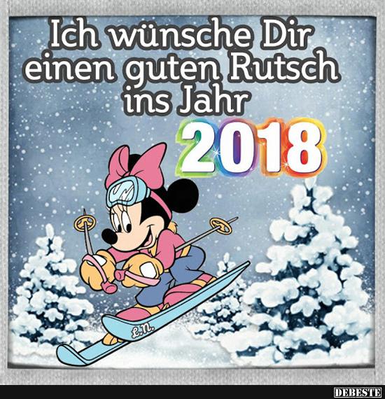 Ich Wunsche Dir Einen Guten Rutsch Ins Jahr 2018 Lustige Bilder Spruche Witze Echt Lustig