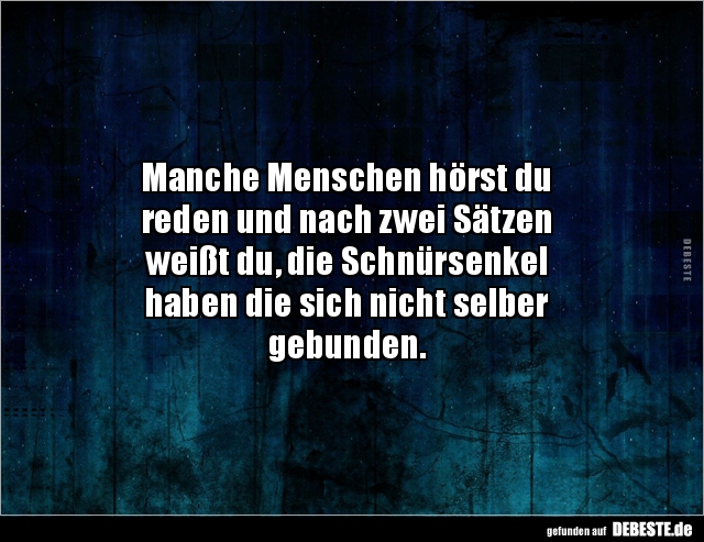 Manche Menschen Hörst Du Reden Und Nach Zwei Sätzen.. | Lustige Bilder, Sprüche, Witze, Echt Lustig 493_x_640_jpg