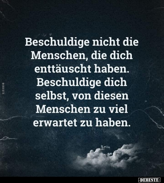 Beschuldige Nicht Die Menschen Die Dich Enttauscht Lustige Bilder Spruche Witze Echt Lustig