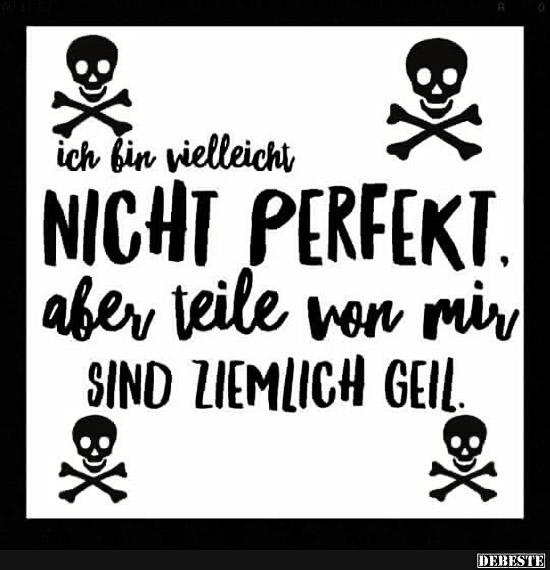 Ich Bin Vielleicht Nicht Perfekt Lustige Bilder Spruche Witze Echt Lustig