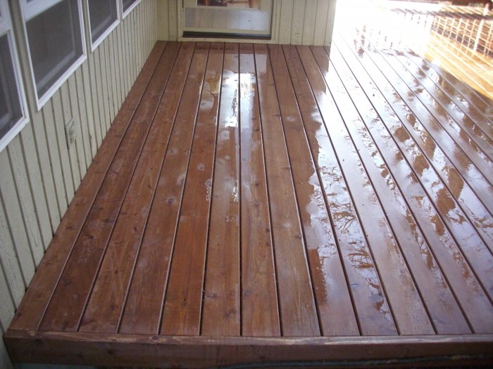 Oxford brown cedar decking Deck Masters, LLC