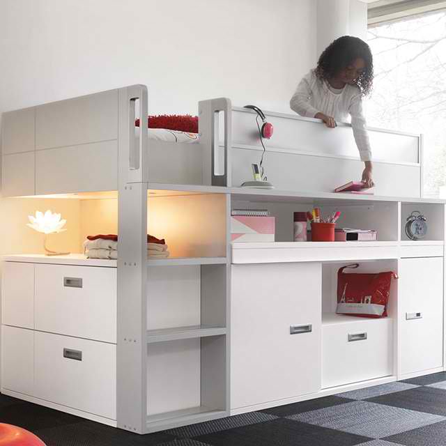 For as fun as it can be, shopp. Compact Top Bunk Bed by Gaultier - Decoholic