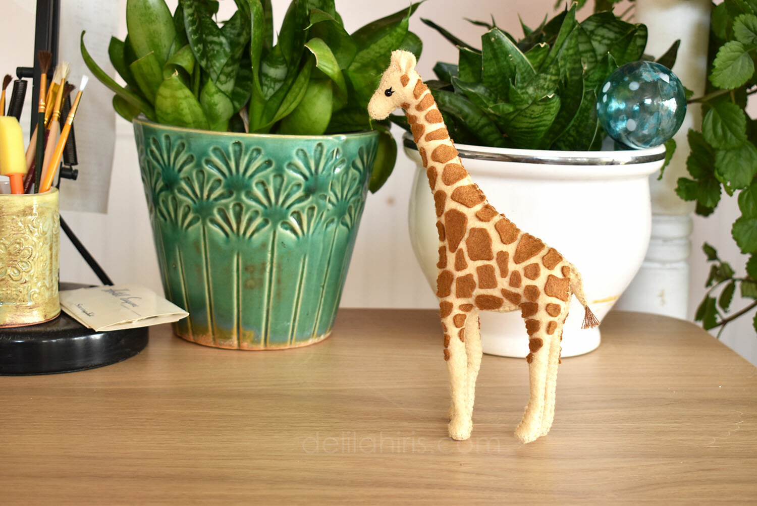 Loved how you explained how to make the pattern pieces smaller by 1/4 as i use this lots for my interfacing when making bags. Giraffe Sewing Pattern Pdf Svg File Tutorial Delilah Iris Felt Crafts