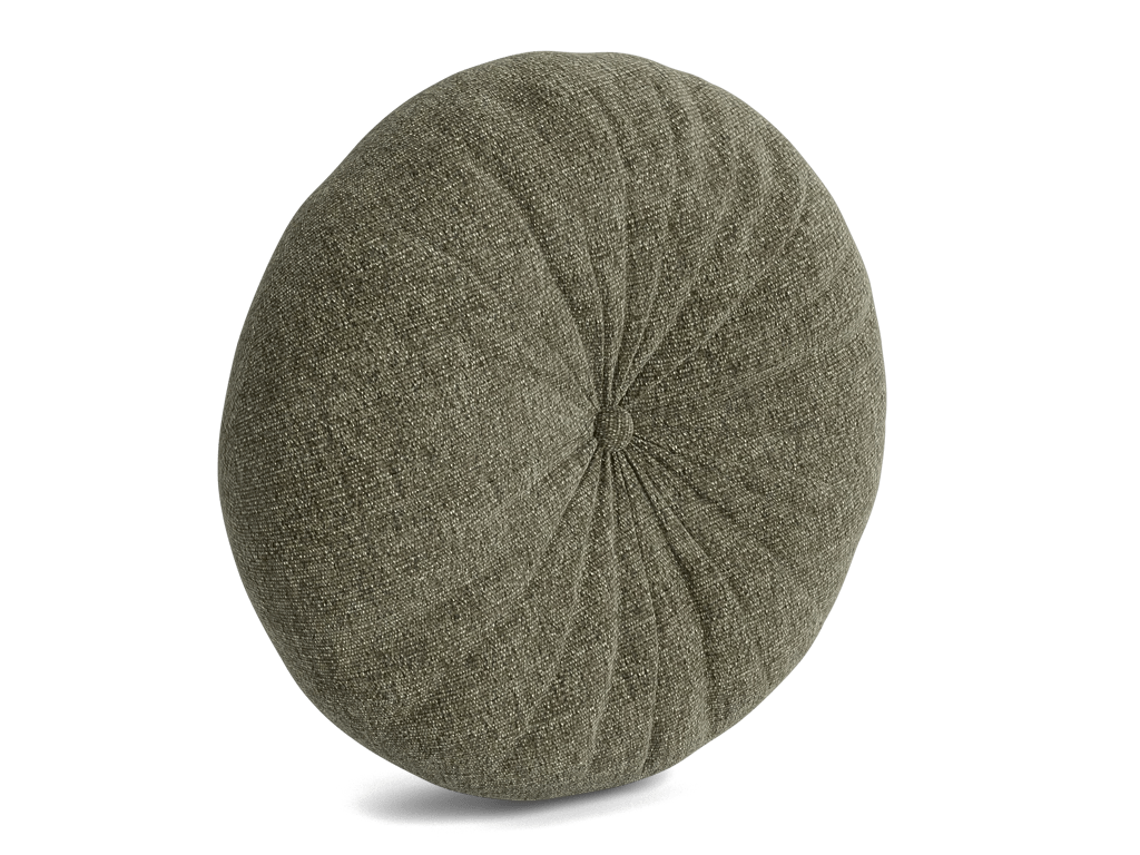 Minka Pleated Round Pillow - Kenley Spruce