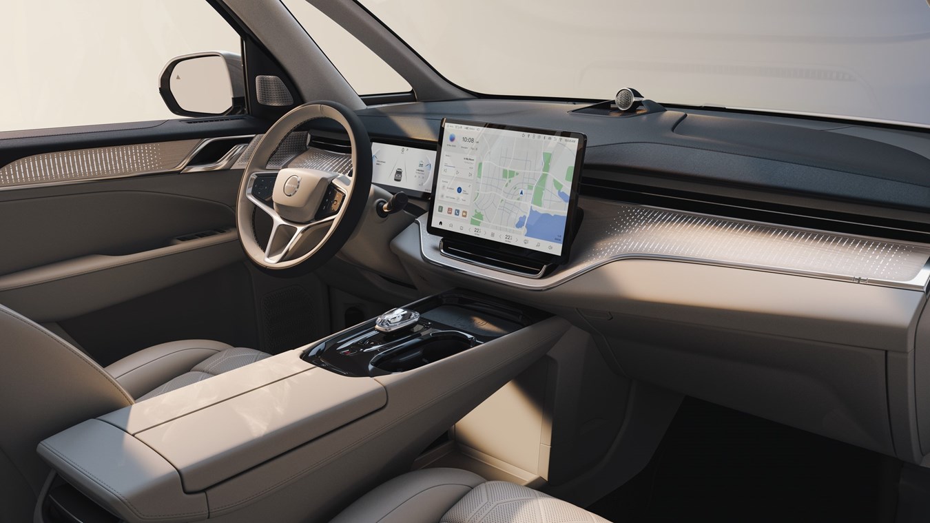 Volvo hat jetzt auch einen Van 3 Volvo EM 90 Display