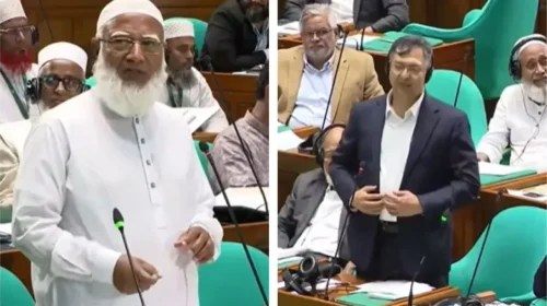 সংসদে স্বরাষ্ট্রমন্ত্রী ও বিরোধীদলীয় নেতার মধ্যে ‘মিথ্যা’ ও ‘অসত্য’ নিয়ে বাদানুবাদ