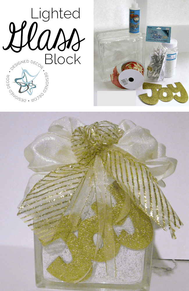 Tutorial for Decorating Glass Blocks! Designed Decor