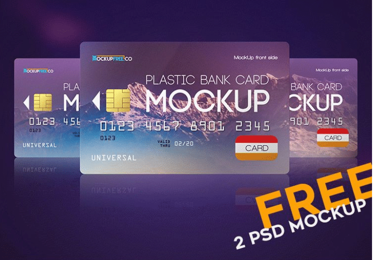 Stationery in a plastic bag mockup. Bank Card Psd Mockup Download For Free Designhooks