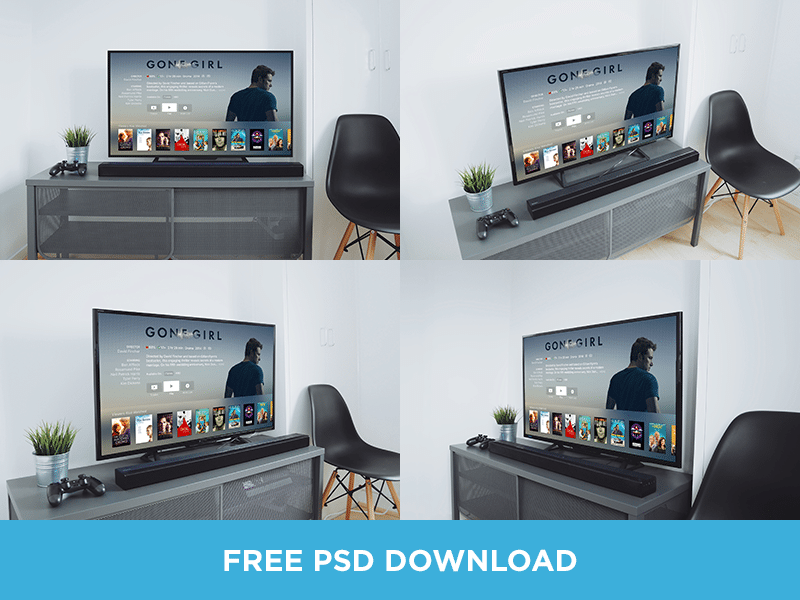 If you need to throw away an old tv it's best to find a recyc. Free Large Flatscreen Tv Mockup In Psd Designhooks