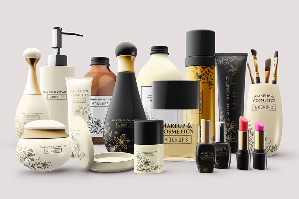 Download This Complete Set of Cosmetic Packaging Mockup