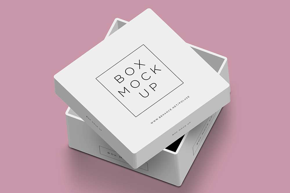 Free Download Square Box Mockup in PSD Designhooks
