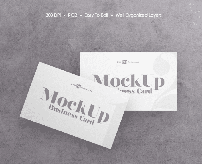 Download your mockup · 2. Easy To Edit Business Card Psd Mockup Download Free Designhooks
