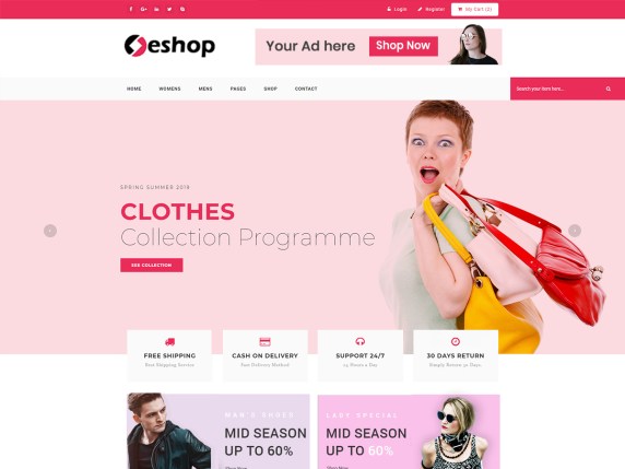 Best free woocommerce wordpress themes to check out · neve shop * · oceanwp · zakra · eightstore lite · hestia ecommerce * · botiga · viral · storefront. Online Eshop A Free Ecommerce Wordpress Theme Designhooks