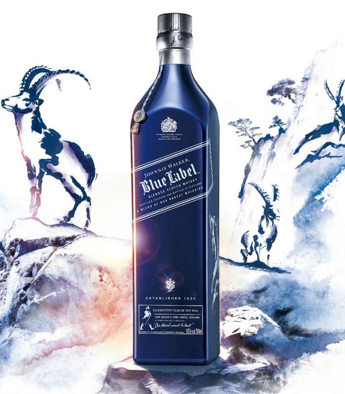 Jack Daniels Blue Label Limited Edition Johnnie Walker Blue Label