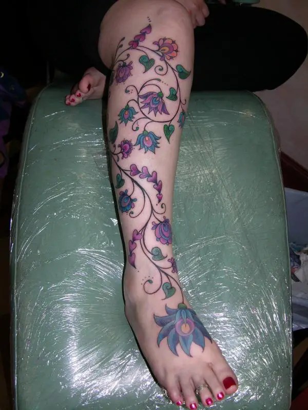Vine Tattoos For Nature Lovers - 30 Dazzling Examples | Design Press 800_x_600_jpg
