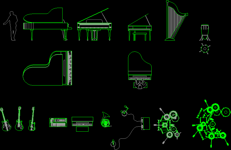 Check out our wood burning stencil selection for the very best in unique or. Musical Instruments DWG Block for AutoCAD â€¢ Designs CAD