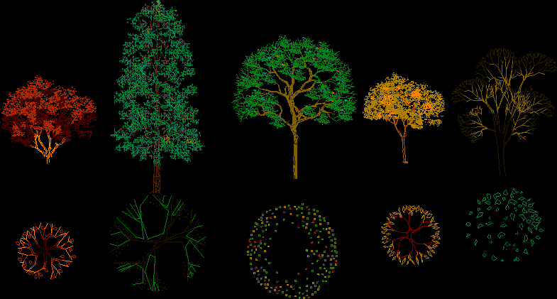 For architects, engineers, and designers revealed: Trees 2D DWG Block for AutoCAD â€¢ Designs CAD
