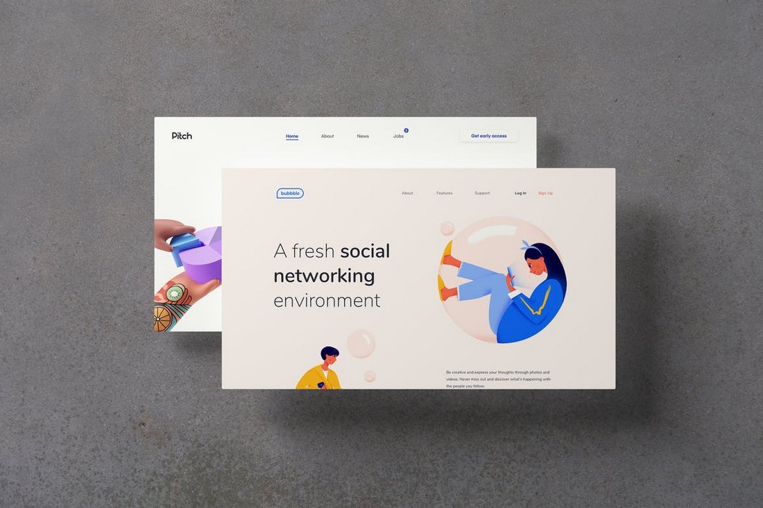 With this one i wanted a unique way to display multiple pages of a website, . 50 Best Website Psd Mockups Tools 2022 Design Shack