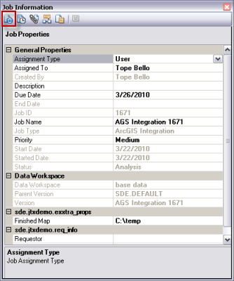 It looks like the www.arcgis.com address is grayed out. Managing Job Information In Arcmap Arcmap Documentation