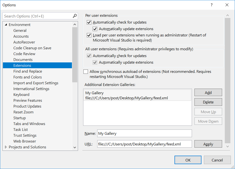 Create A Private Gallery For Self Hosted Visual Studio Extensions Visual Studio Blog