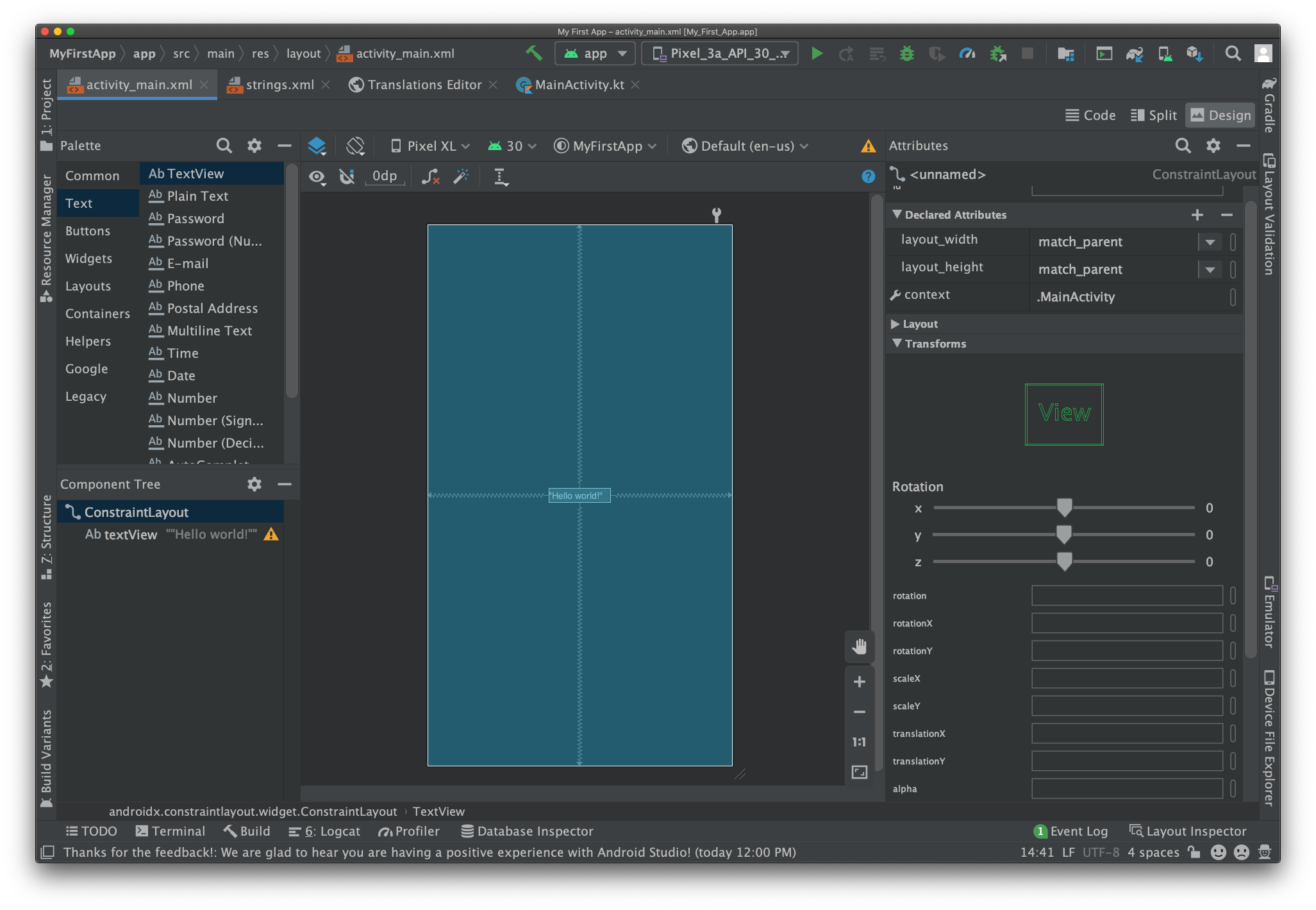 Mem-build antarmuka pengguna sederhana | Developer Android