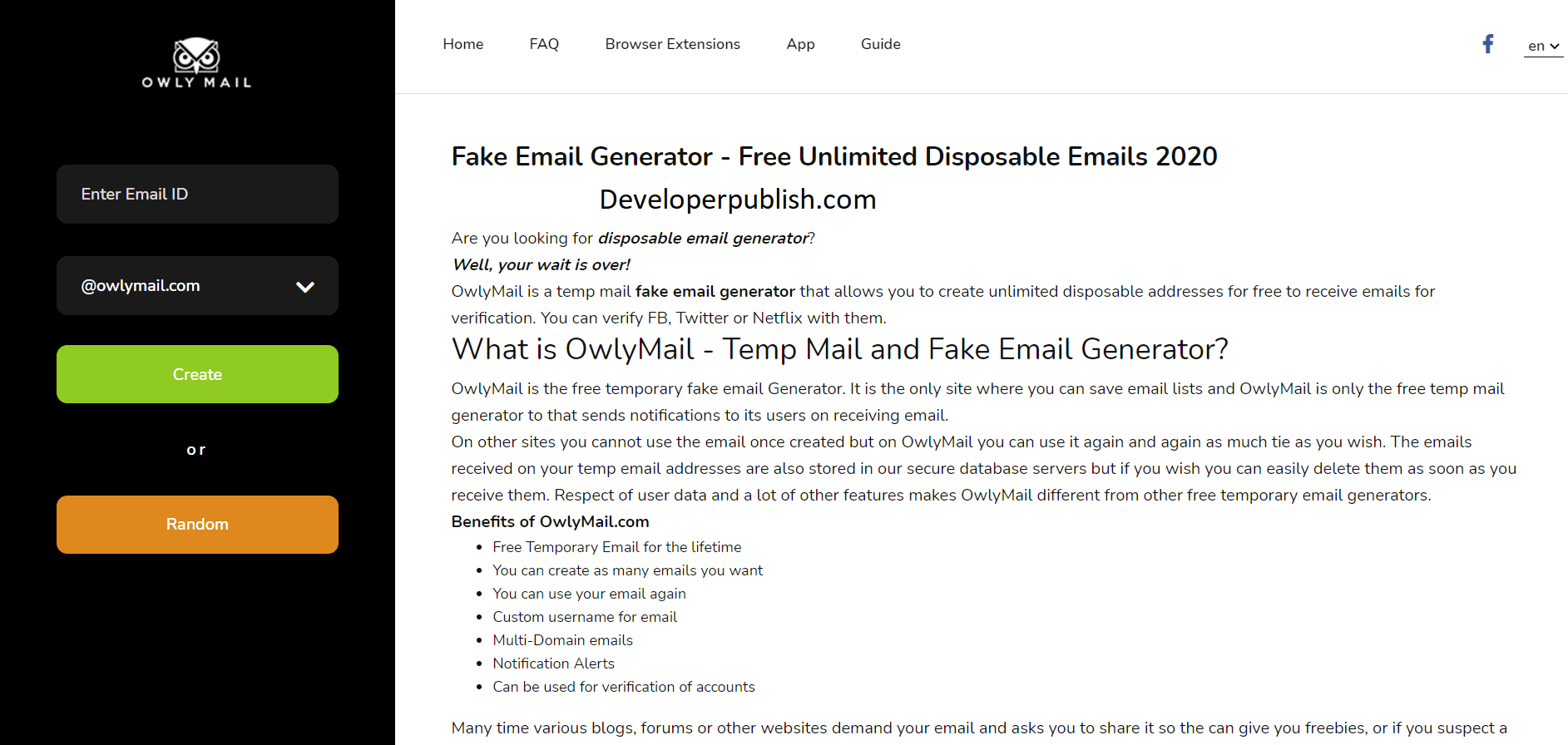 The most advanced temporary email service on the web to keep spam out of your mail and stay safe. 15 Best Fake Email Generators For Temporary Email Address
