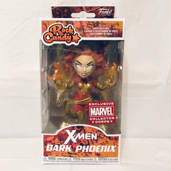 TV, film, jeux vidéo Funko Rock Candy Marvel X-Men Dark Phoenix Marvel  Collector Corps Exclusive Jouets et jeux