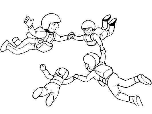 Así es, paso a paso, cómo puedes jugar rayuela con los niños: Dibujo De Familia De Paracaidistas Saltando En Paracaidas Para Pintar Y Colorear Salto Libre Colorear Dibujos Varios Dibujo De Familia De Paracaidistas Saltando En Paracaidas Para Pintar Y Colorear Salto