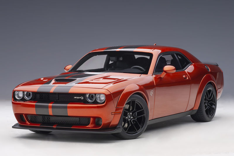 Autoart New Dodge Challenger Srt Hellcat Widebody Go Mango Diecastsociety Com